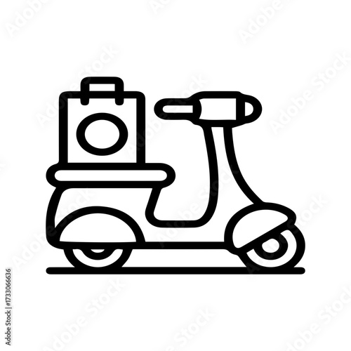 Scooter Delivery Icon