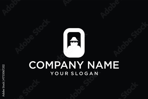 Detective icon, logo design inspiration