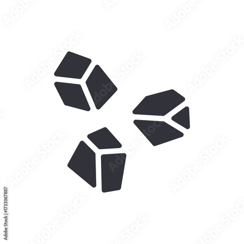 Geometric Stone Arrangement Conceptual Abstract Stone Symbolism Design