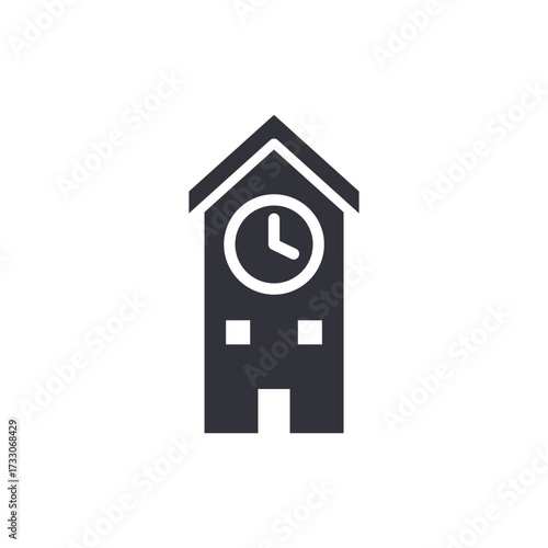 Abstract Illustration Of A Timeless Tower Simple City Symbol