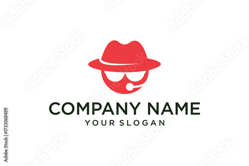 Agent or spy icon. Incognito logo