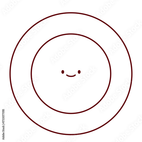 Flat Plate Travel Dining Icon
