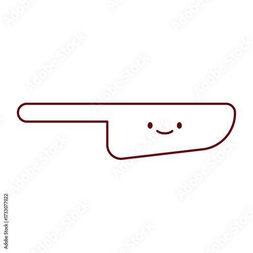 Flat Knife Travel Dining Icon
