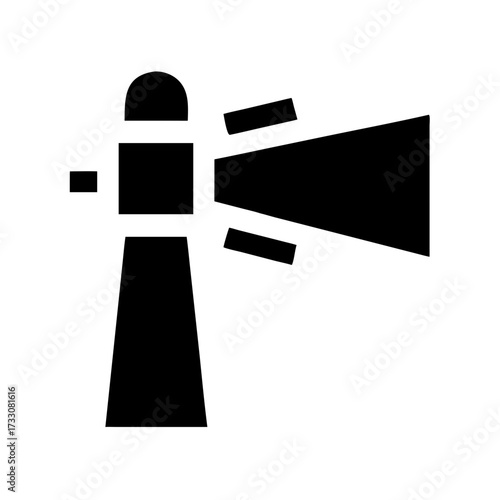Dynamic megaphone icon amplifying messages and spreading announcements with bold, clear communication for marketing and public relations