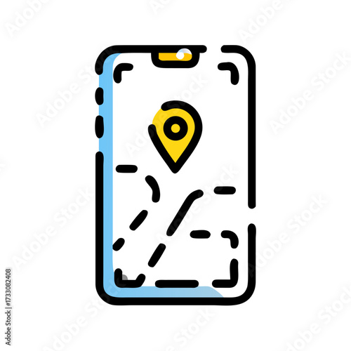 Navigate your world with intuitive digital map and location pin on a modern smartphone screen, guiding journeys effortlessly