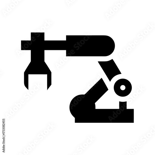 Modern robotic arm symbolizing industrial automation and advanced manufacturing processes for a futuristic vision