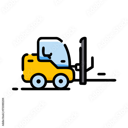 Dynamic forklift in action lifting heavy loads efficiently for industrial operations and logistics