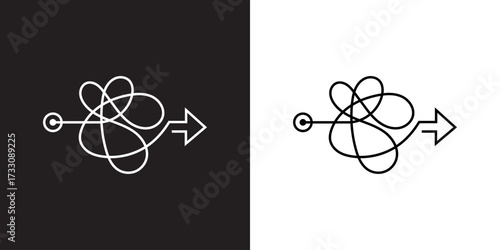 Complex Problem Simplified  Minimalist Line Art Direction