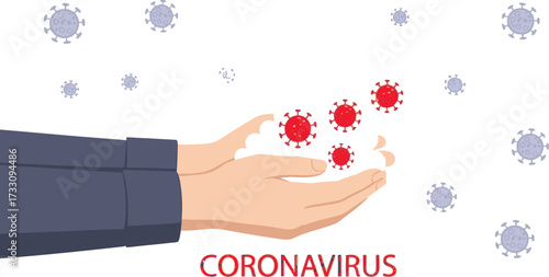 Protect yourself from coronavirus by washing hands with soap and water, preventing infection and promoting health