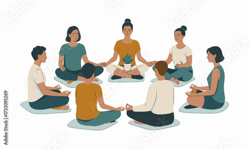 Group Meditation Circle: Finding Inner Peace Together in Harmony