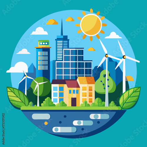 eco city background