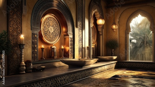 Opulent Moroccan Hammam: A Luxurious Spa Retreat