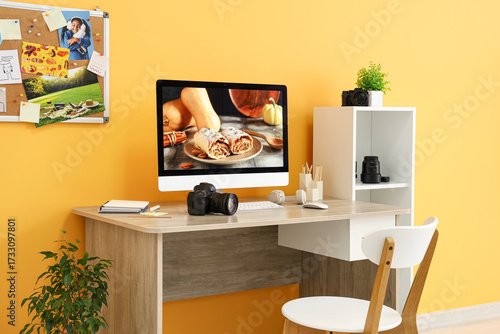 Photographer's workplace wi...