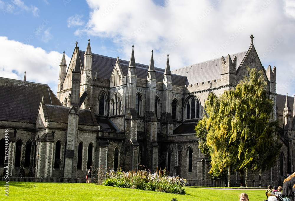 Fototapeta premium gothic church in dublin