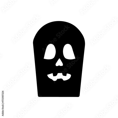 Spooky Gravestone Silhouette for Halloween Celebrations