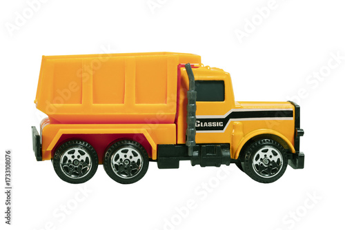 generic yellow toy truck isolated transparent png