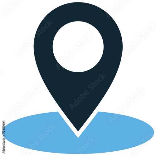 Location icon vector. The fundamental map pin symbol. Essential for GPS, address book, and pinpoint functionality in any application.