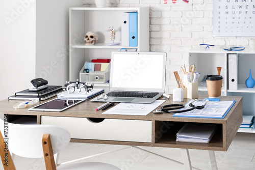Medical student's workplace...