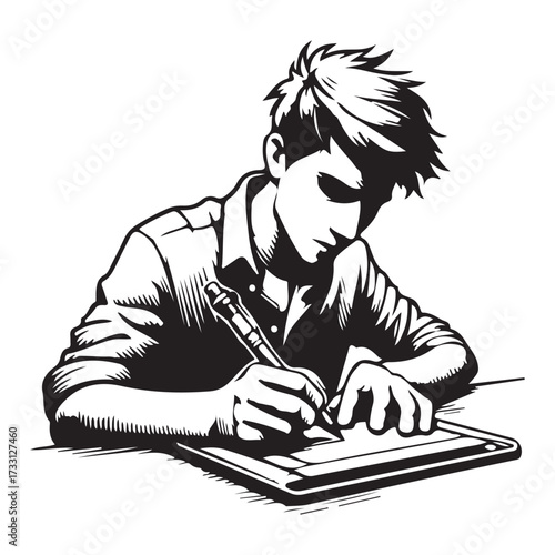 vector " sketching " illustration vector Design white background
