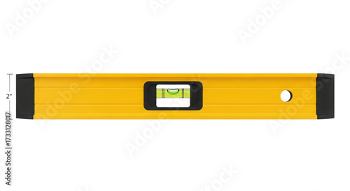 Yellow spirit level tool isolated PNG with Transparent Background
