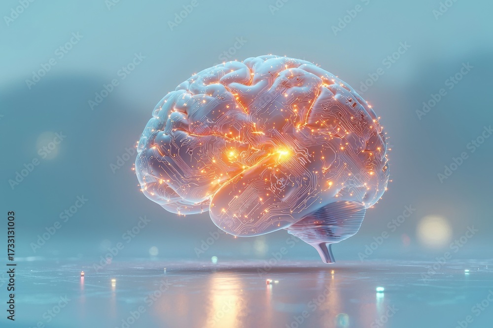 Fototapeta premium Exploring the Brain: A Digital Future in Pharmaceutical Drug Discovery with Advanced Technologies and Innovations