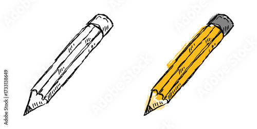 Grunge sketch hand-drawn pencil vector. Ideal for adding a raw, textured feel to drawing and creative themes. Features a distressed and edgy aesthetic.
