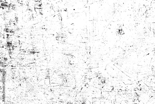 Abstract Black and White Grunge Texture Overlay, Distressed Vector Background Design