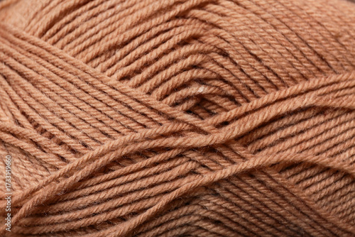 Closeup view of brown knitt...