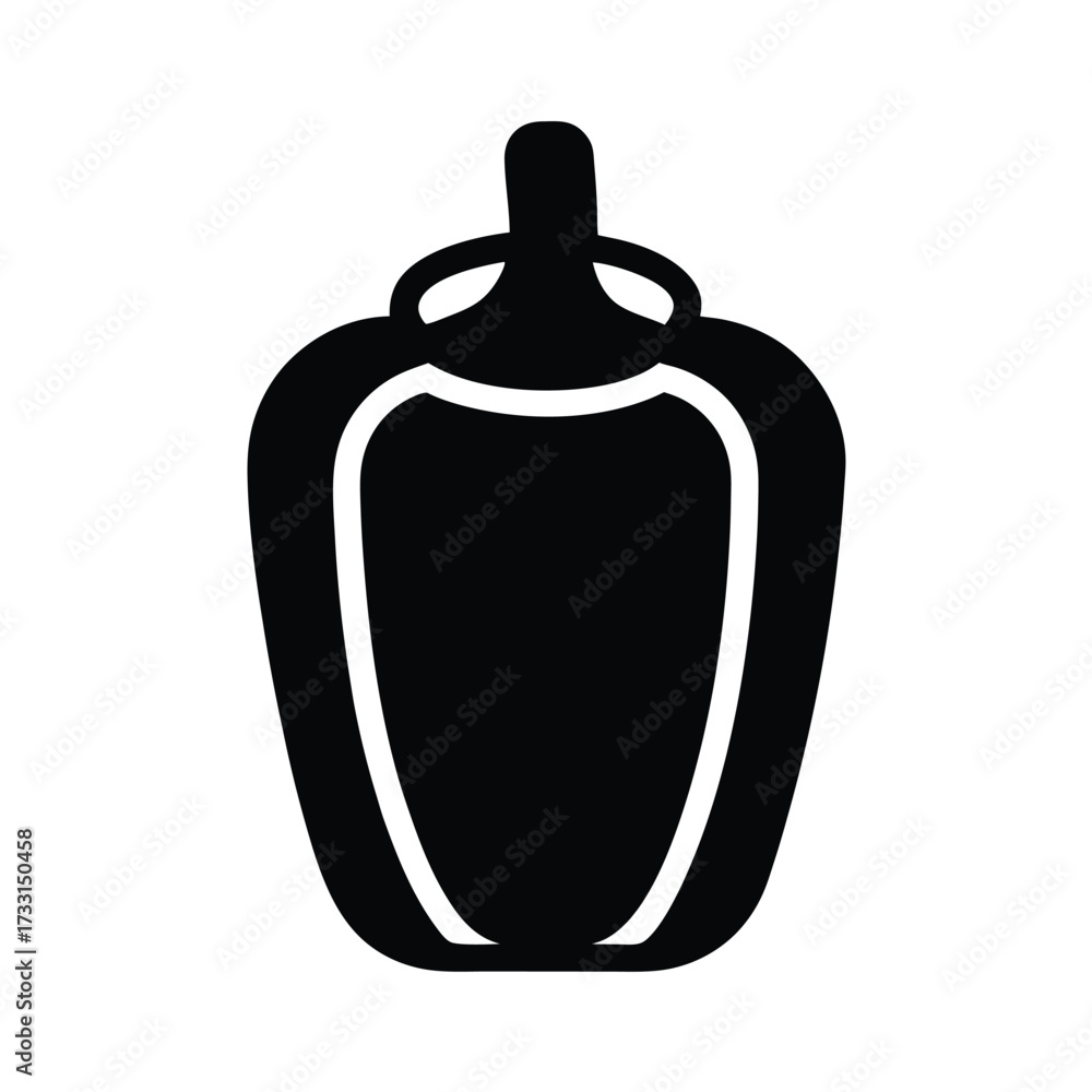 Obraz premium Paprika Container Icon Vector Illustration