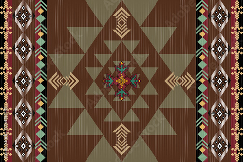 Southwestern Style - The geometric southwestern Aztec pattern makes a statement with rich colors that are easy to coordinate with a range of decor styles.
