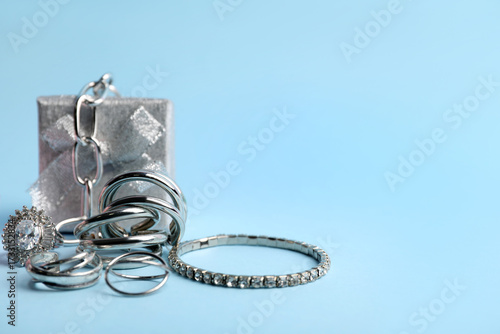 Silver jewelry collection w...