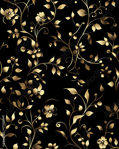 Floral or leaf pattern background suitable for wallpaper, fabric, or decorative design. Soft colors and natural style, ideal for digital and print use.