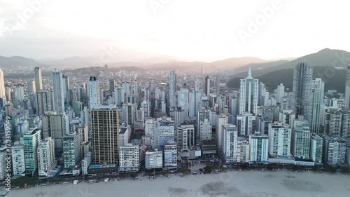 Balneario Camboriu: A Moody Aerial View of the High-Rise City