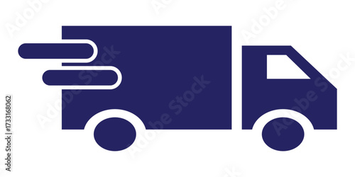 “Delivery & Cargo Vehicle Icon Set – Truck, Van, and Trailer Silhouettes for Logistics and Freight Services”