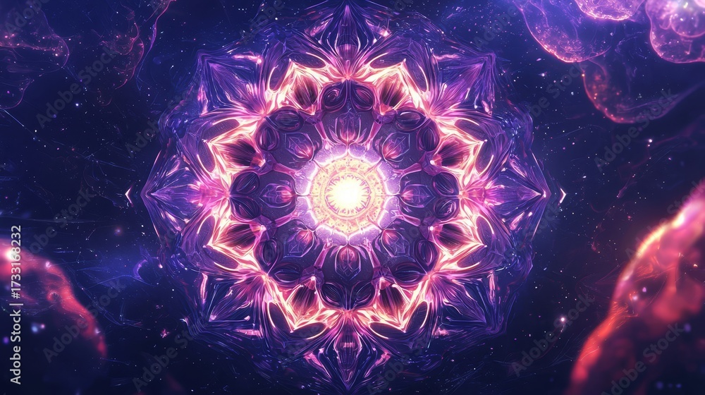 Obraz premium A cosmic mandala that captures the essence of the universe.