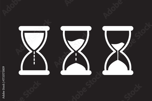 Timer icon vector for computer, web and mobile apps