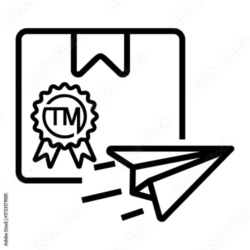 trademark Line Icon