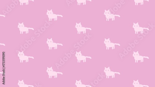 猫のかわいいパターン背景
