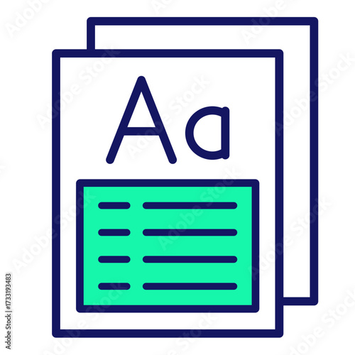 Vocabulary  Icon Set Multiple Style Collection