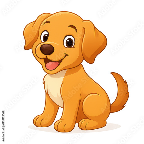 Wallpaper Mural Cute Cartoon Puppy Torontodigital.ca