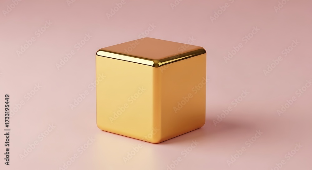 Obraz premium Oversized Dice Covered in Gold Foil