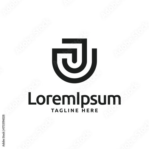 Abstract creative logo design brand