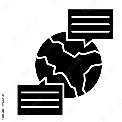 Global Communication  Icon Set Multiple Style Collection