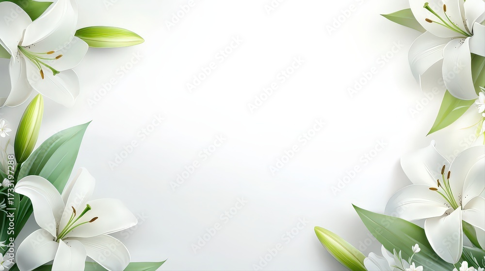 Naklejka premium Classic hand-painted watercolor frame featuring white