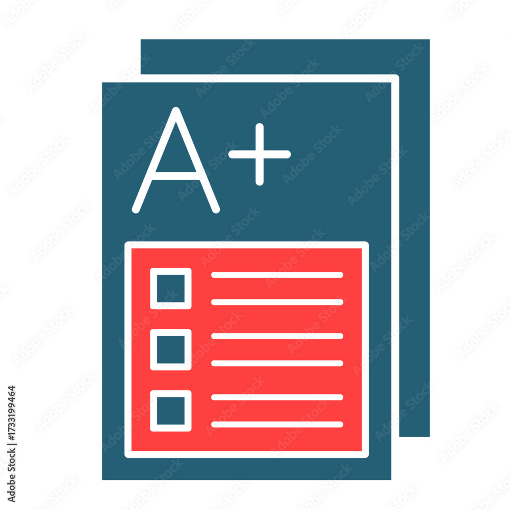 Fototapeta premium Test Result Icon Set Multiple Style Collection