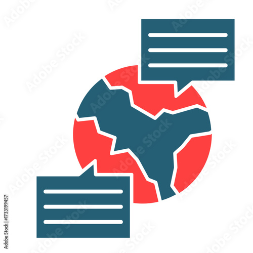 Global Communication  Icon Set Multiple Style Collection