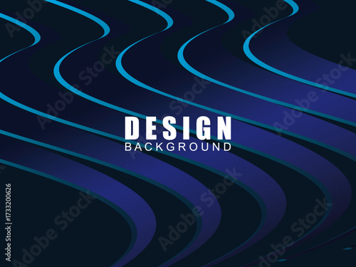 Premium background design with dark blue luxury motif. Vector horizontal template, for digital lux business banners, contemporary formal invitations, luxury vouchers, gift certificates, etc.	