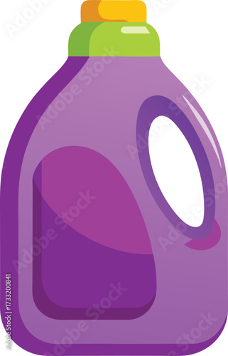 Purple laundry detergent bottle vector