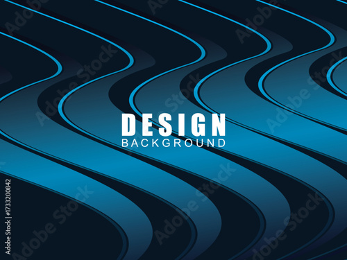 Premium background design with dark blue luxury motif. Vector horizontal template, for digital lux business banners, contemporary formal invitations, luxury vouchers, gift certificates, etc.	