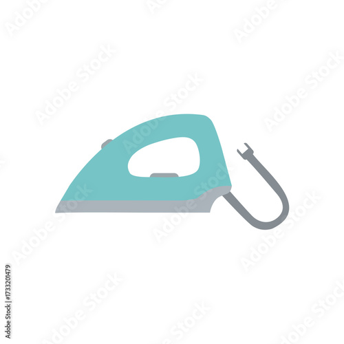 electric iron isolated on white background